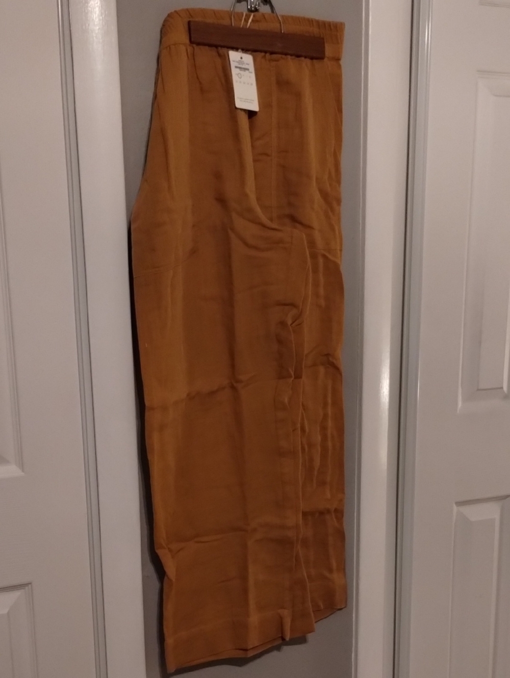 Oddbird NWT Kardes Turkish Cotton Gauze Pants Marigold S